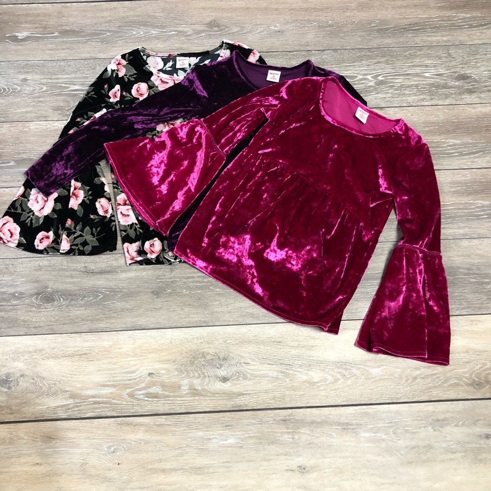 3 pack bundle Arizona girls long sleeve blouse